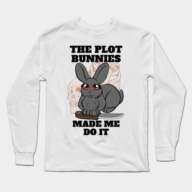 Plot Bunnies Long Sleeve T-Shirt by lizstaley